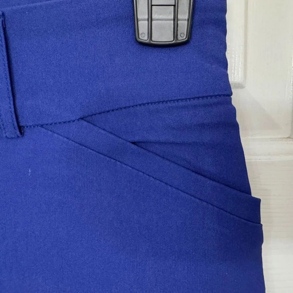 Hilary Radley Women Mid-Rise Sz S Stretch Pull-On Ankle Pant Mazarine Blue - Picture 3 of 7